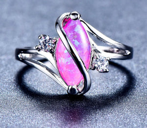 Purple Opal Fire Ring