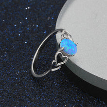Heart Blue Opal